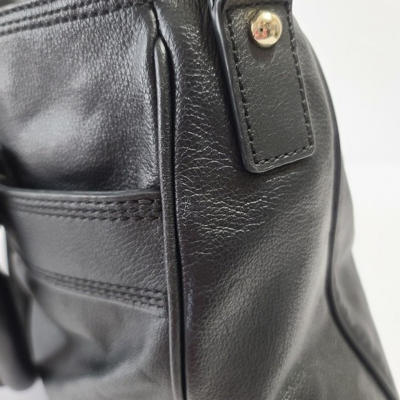 Kate Spade New York Primrose Hill Goldie Bow Satchel Black Leather Handbag Purse - Picture 16 of 16